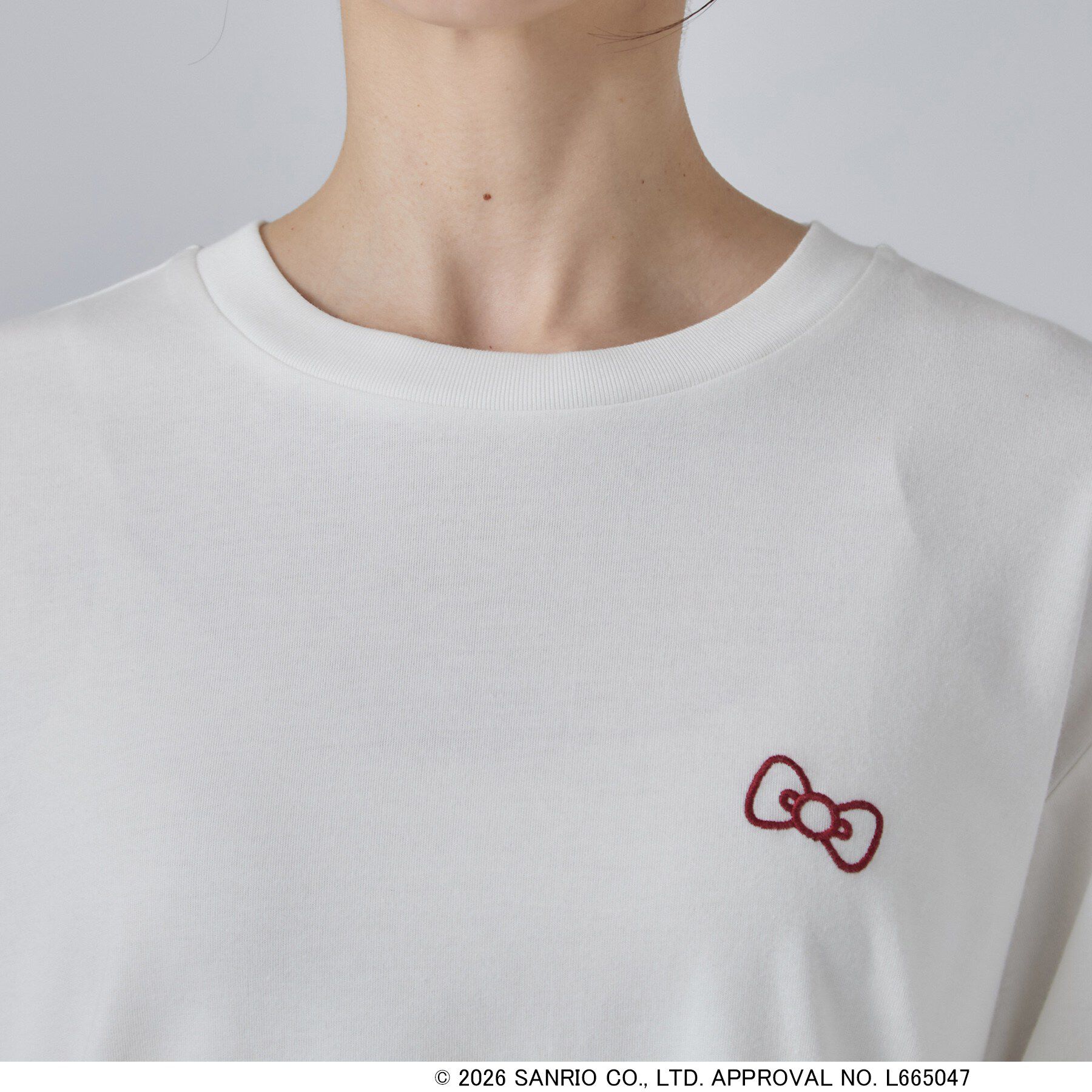 SHOO･LA･RUE「【HELLO KITTYコラボ】刺繍ロンT」|Tシャツ・カットソー|