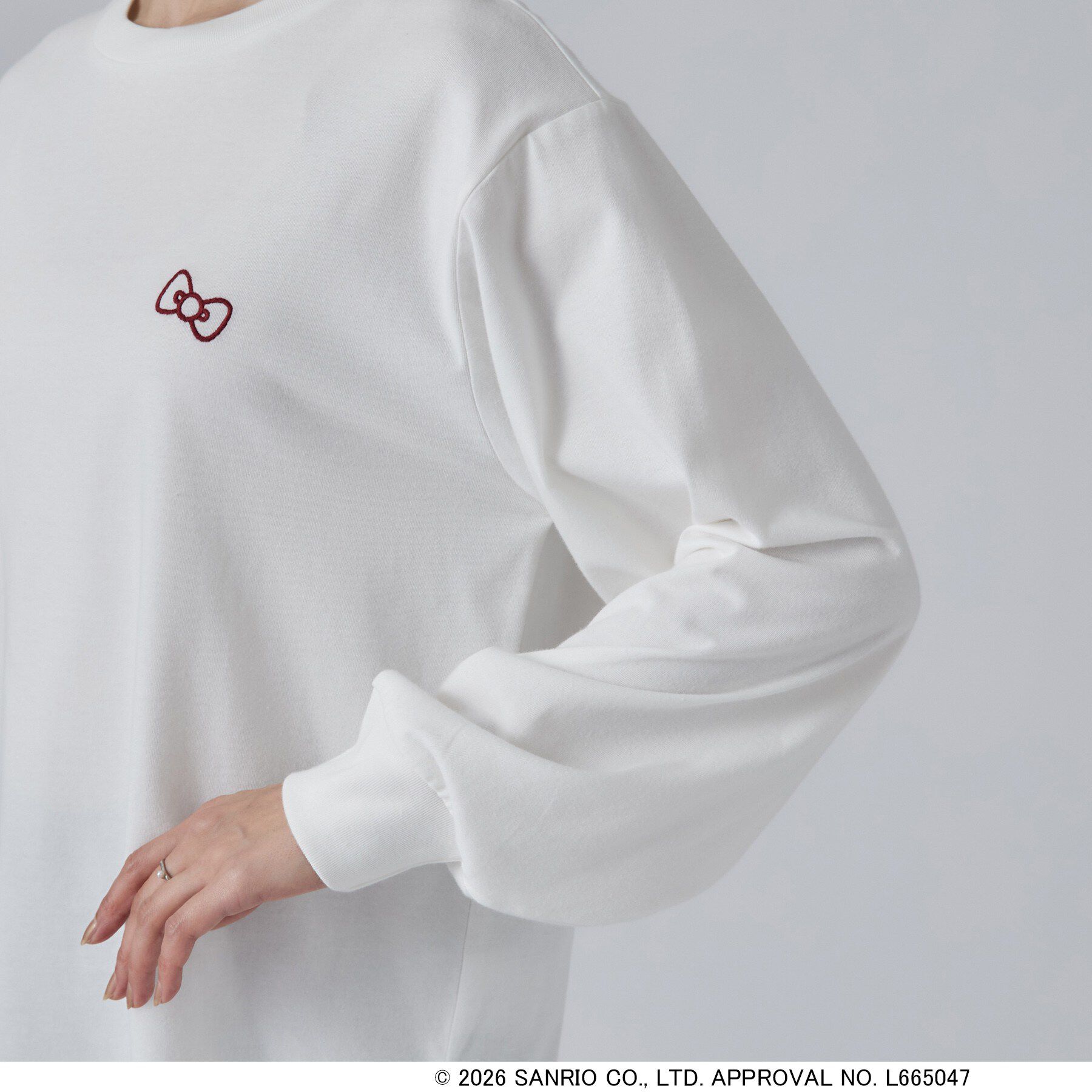 SHOO･LA･RUE「【HELLO KITTYコラボ】刺繍ロンT」|Tシャツ・カットソー|