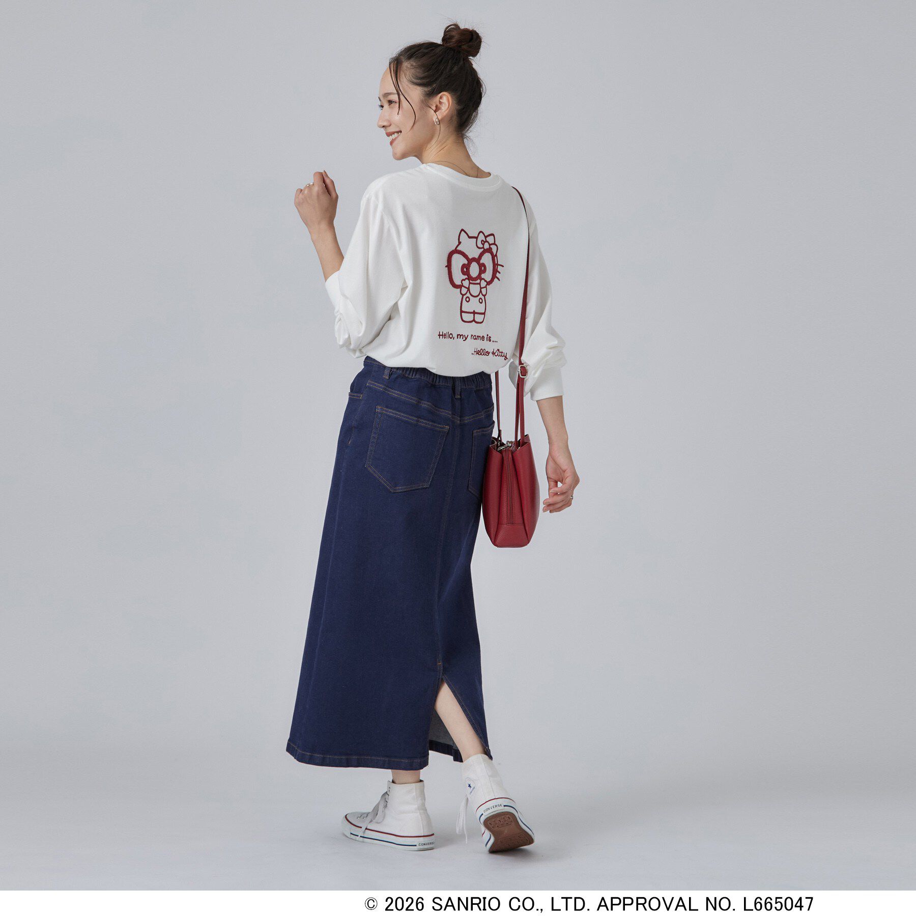 SHOO･LA･RUE「【HELLO KITTYコラボ】刺繍ロンT」|Tシャツ・カットソー|
