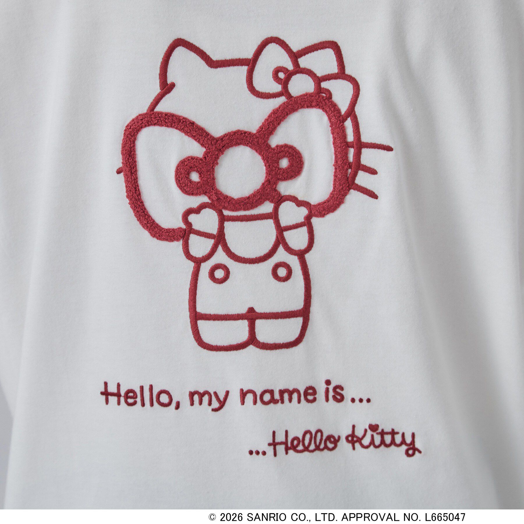 SHOO･LA･RUE「【HELLO KITTYコラボ】刺繍ロンT」|Tシャツ・カットソー|