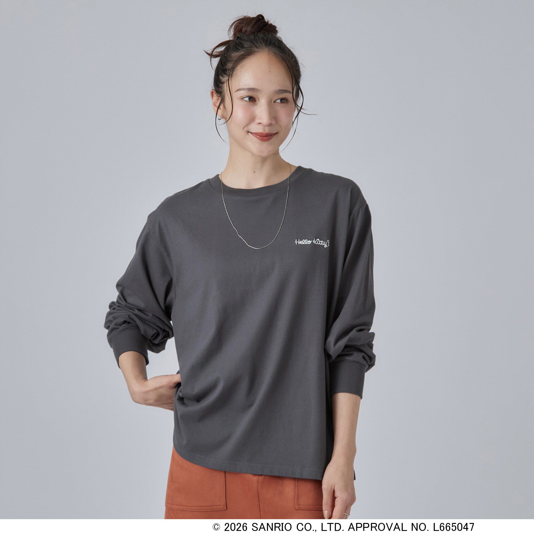 SHOO･LA･RUE「【HELLO KITTYコラボ】刺繍ロンT」|Tシャツ・カットソー|