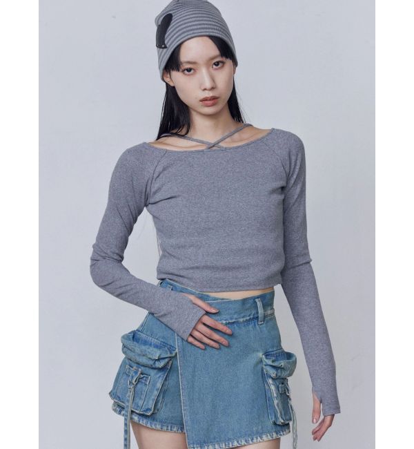 EMODA「2WAYストリングリブトップス」|Tシャツ・カットソー|
