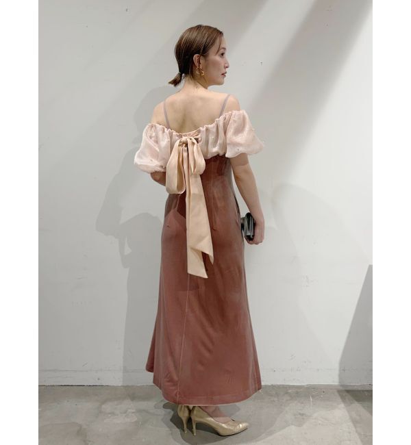 LAGUNAMOON「LADYシャインボレロベロアキャミワンピース」|ドレス|