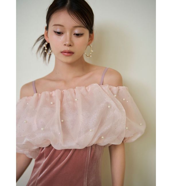 LAGUNAMOON「LADYシャインボレロベロアキャミワンピース」|ドレス|