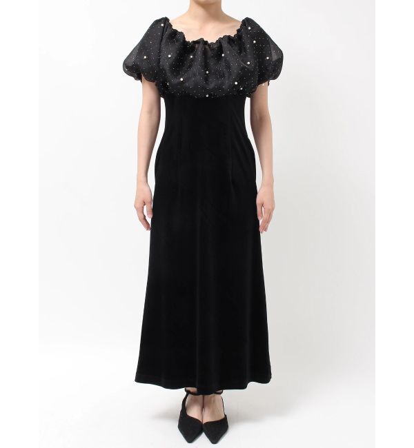 LAGUNAMOON「LADYシャインボレロベロアキャミワンピース」|ドレス|