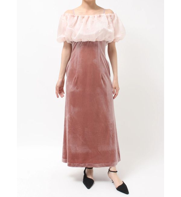 LAGUNAMOON「LADYシャインボレロベロアキャミワンピース」|ドレス|