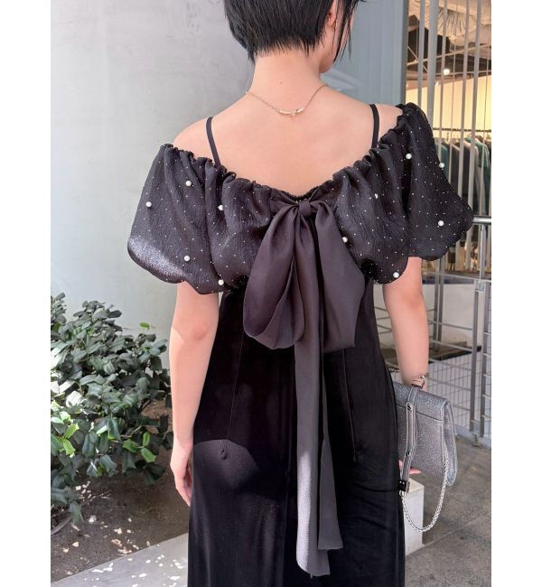 LAGUNAMOON「LADYシャインボレロベロアキャミワンピース」|ドレス|