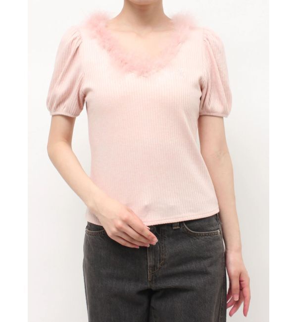 jouetie「フェザードッキングトップス」|Tシャツ・カットソー|