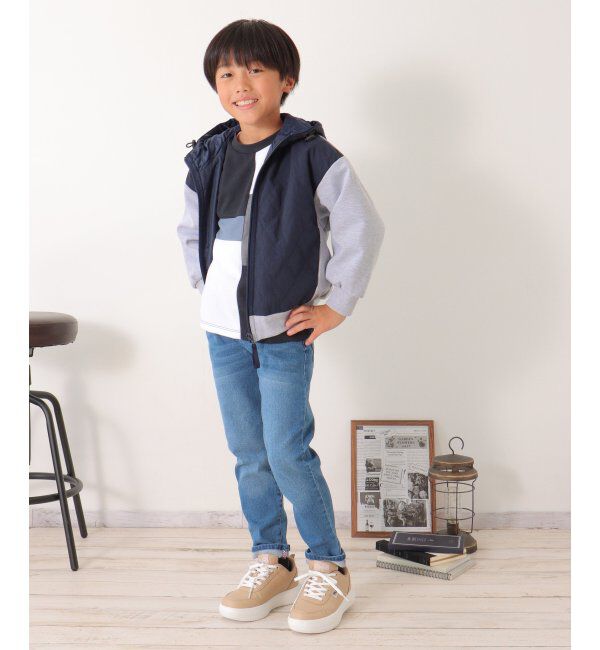 ikka kids「【親子おそろい】ブロックスジップパーカー（120~160cm）」|その他|