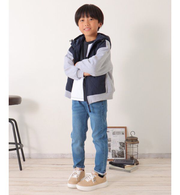 ikka kids「【親子おそろい】ブロックスジップパーカー（120~160cm）」|その他|