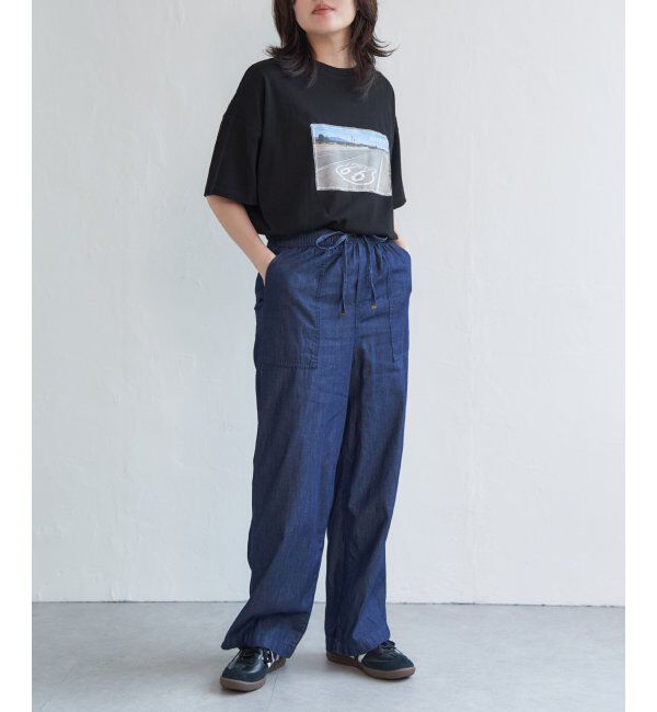 VENCE share style「綿天竺フォトハリツケTシャツ」|Tシャツ・カットソー|