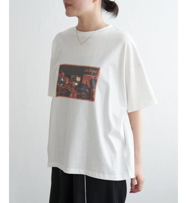 VENCE share style「綿天竺フォトハリツケTシャツ」|Tシャツ・カットソー|