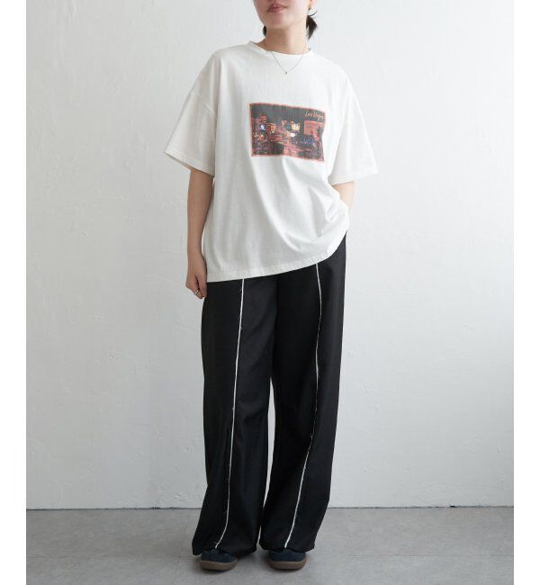 VENCE share style「綿天竺フォトハリツケTシャツ」|Tシャツ・カットソー|