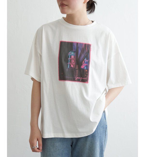 VENCE share style「綿天竺フォトハリツケTシャツ」|Tシャツ・カットソー|