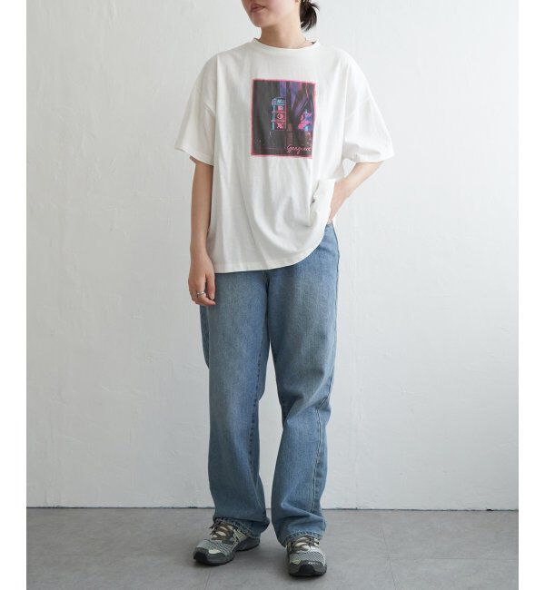 VENCE share style「綿天竺フォトハリツケTシャツ」|Tシャツ・カットソー|