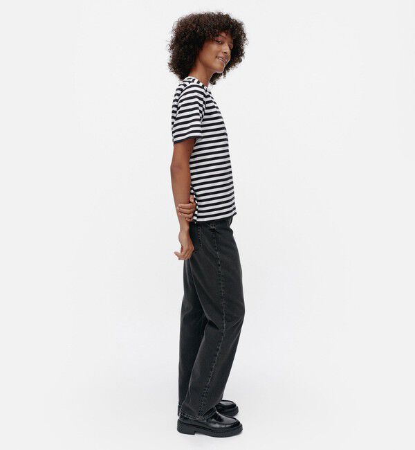 Marimekko「Tasaraita Unikko Tシャツ」|Tシャツ・カットソー|
