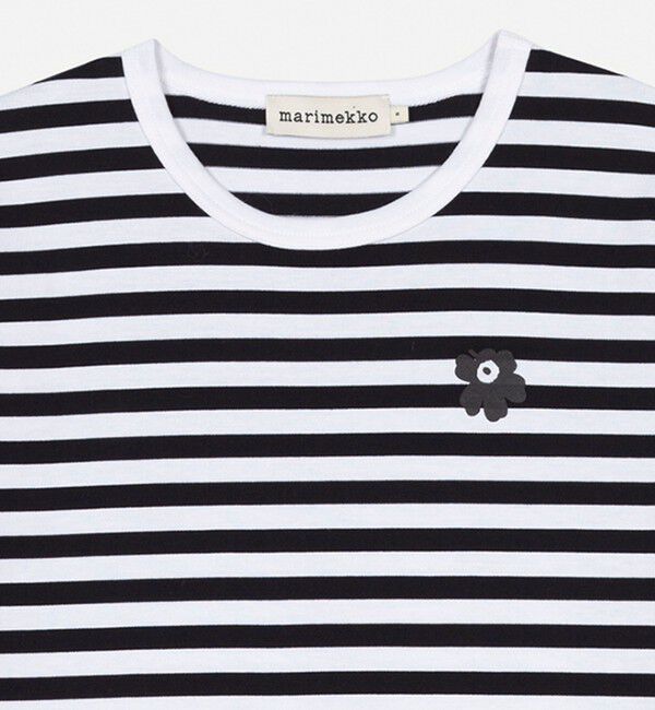 Marimekko「Tasaraita Unikko Tシャツ」|Tシャツ・カットソー|