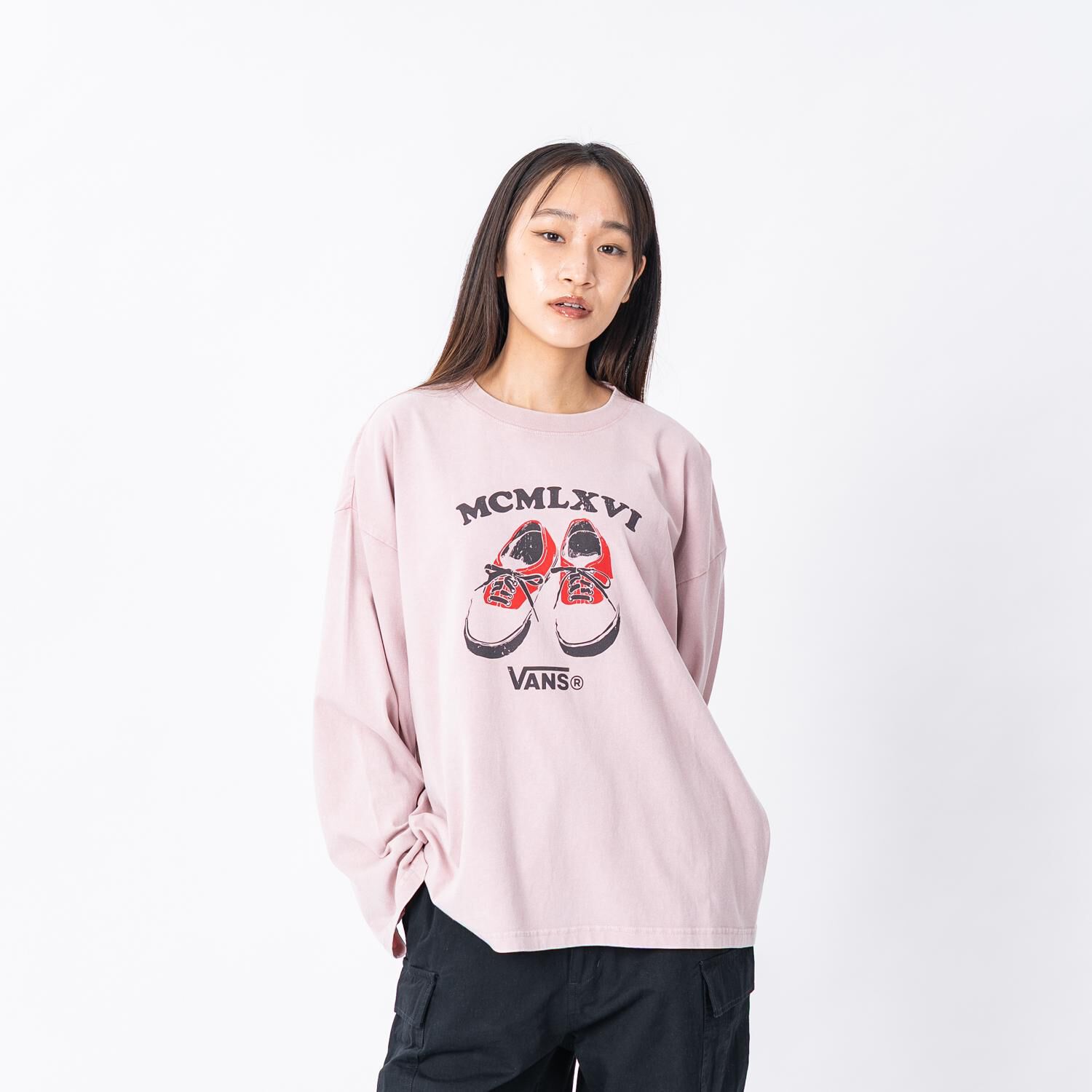 VANS「【VANSｱﾊﾟﾚﾙ(WJ)】W authentic PT LS-TSHIRT」|Tシャツ・カットソー|