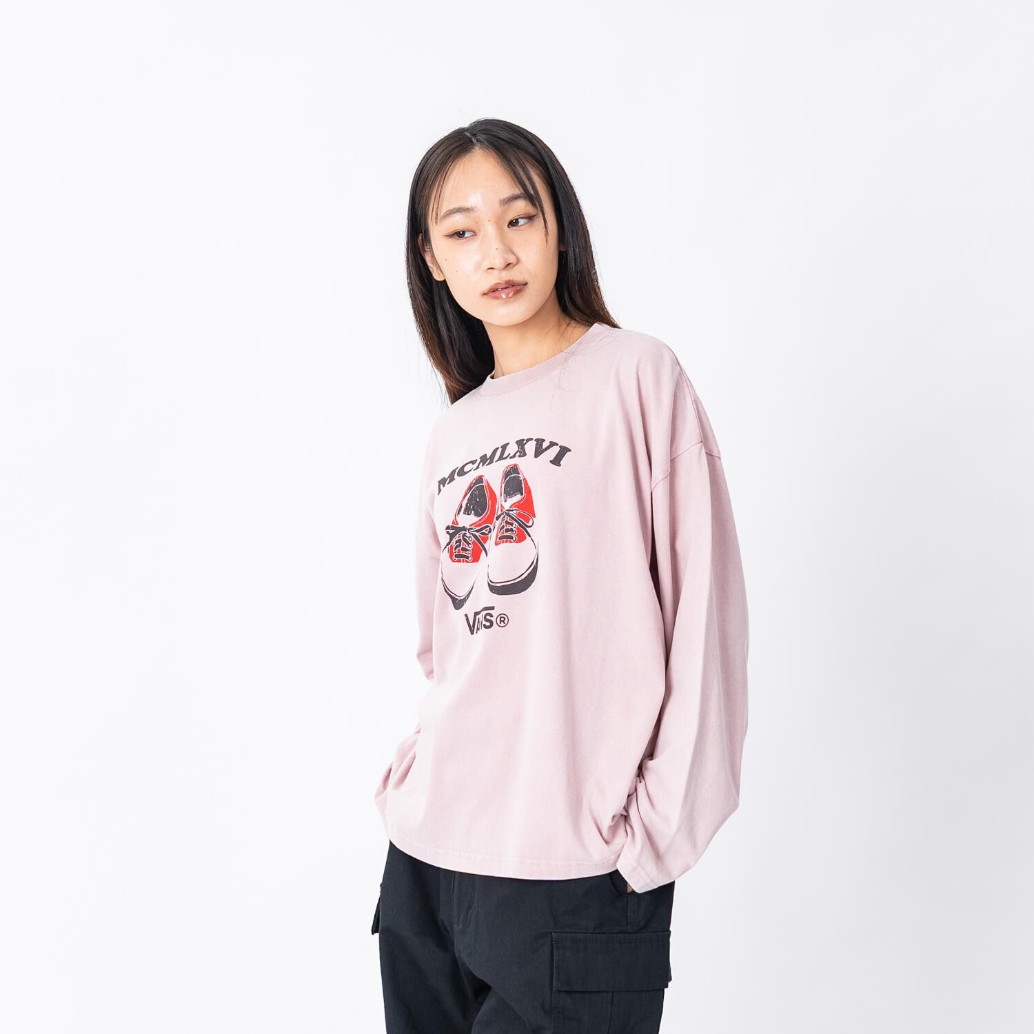VANS「【VANSｱﾊﾟﾚﾙ(WJ)】W authentic PT LS-TSHIRT」|Tシャツ・カットソー|