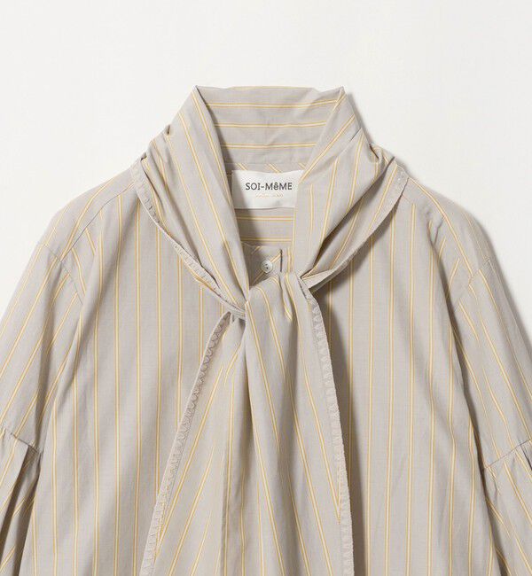 UNITED ARROWS「＜MARILYN MOON＞ストライプ ボウタイ ブラウス」|Tシャツ・カットソー|
