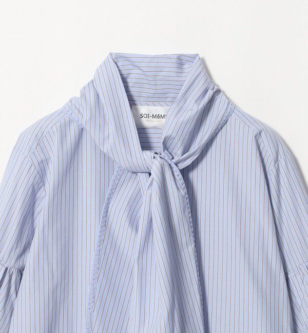UNITED ARROWS「＜MARILYN MOON＞ストライプ ボウタイ ブラウス」|Tシャツ・カットソー|