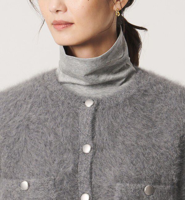 UNITED ARROWS「フォックスカシミヤ クルーネック ジャケット カーディガン」|カーディガン|