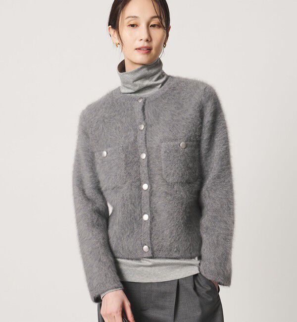 UNITED ARROWS「フォックスカシミヤ クルーネック ジャケット カーディガン」|カーディガン|