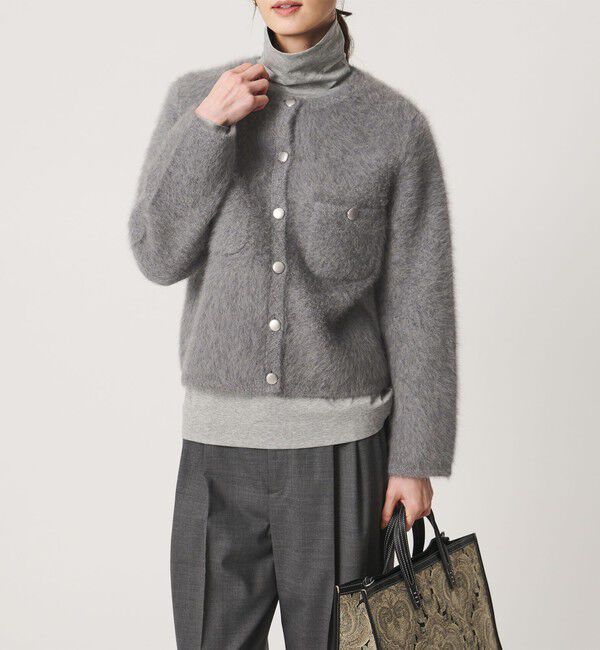 UNITED ARROWS「フォックスカシミヤ クルーネック ジャケット カーディガン」|カーディガン|