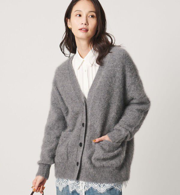 UNITED ARROWS「フォックスカシミヤ ミドル カーディガン」|カーディガン|