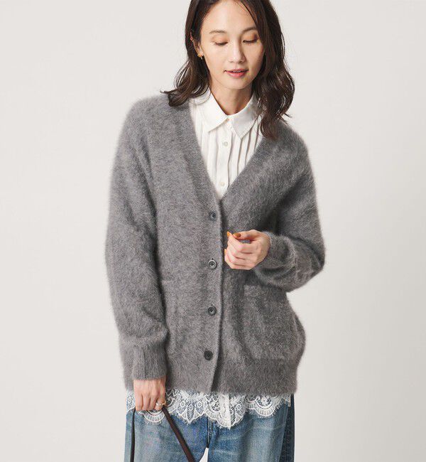 UNITED ARROWS「フォックスカシミヤ ミドル カーディガン」|カーディガン|