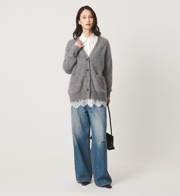 UNITED ARROWS「フォックスカシミヤ ミドル カーディガン」|カーディガン|