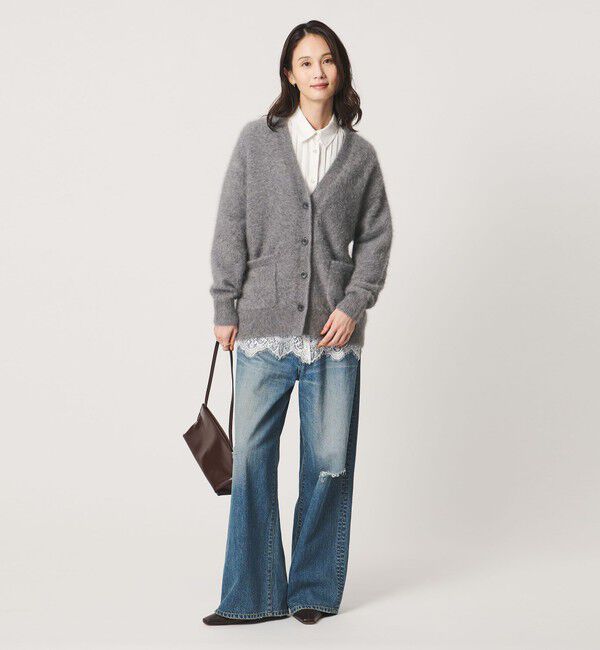 UNITED ARROWS「フォックスカシミヤ ミドル カーディガン」|カーディガン|