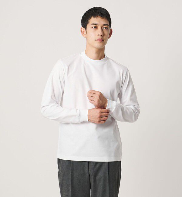 UNITED ARROWS「ポンチ ロングスリーブ Tシャツ UA COZY 抗菌防臭 接触冷感」|Tシャツ・カットソー|