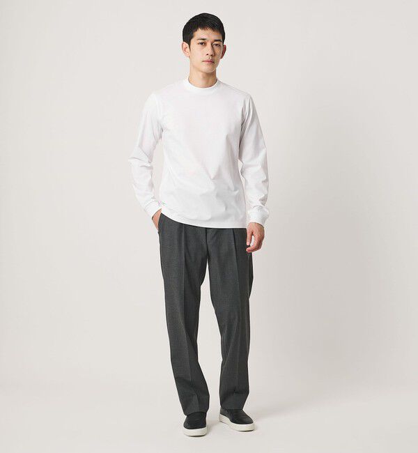 UNITED ARROWS「ポンチ ロングスリーブ Tシャツ UA COZY 抗菌防臭 接触冷感」|Tシャツ・カットソー|