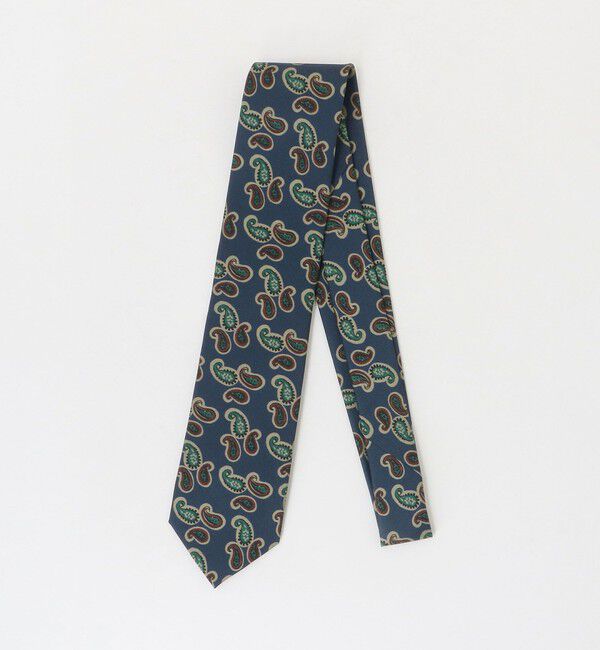 UNITED ARROWS green label relaxing「＜Luisa Esposito＞8.0cm スタンプ ペイズリー ネクタイ」|ネクタイ・蝶ネクタイ|NAVY