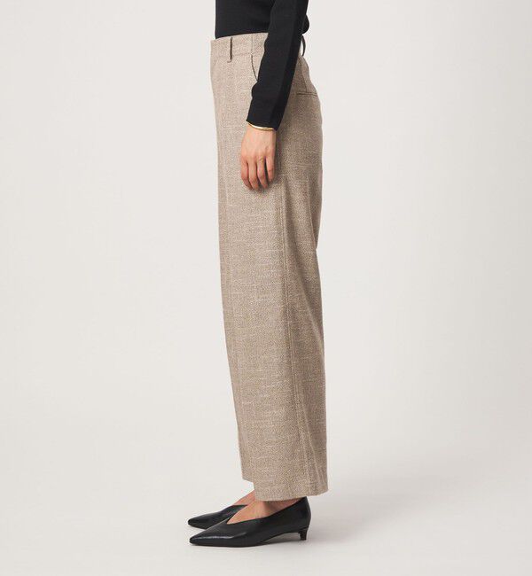 UNITED ARROWS green label relaxing「［size SHORT/TALLあり］スラブ ワイド ストレート パンツ」|スラックス|