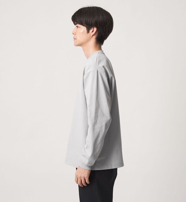 UNITED ARROWS green label relaxing「【WEB限定】JUST fit クリーン カノコ ワイド クルーネック 長袖 Tシャツ -抗菌-」|Tシャツ・カットソー|