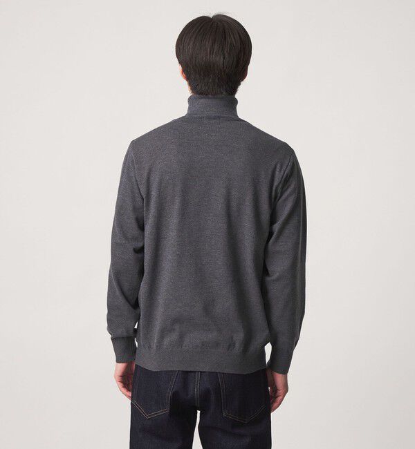UNITED ARROWS green label relaxing「【WEB限定】JUST fit ハイゲージ ジャケイン タートルネック ニット」|ニット・セーター|