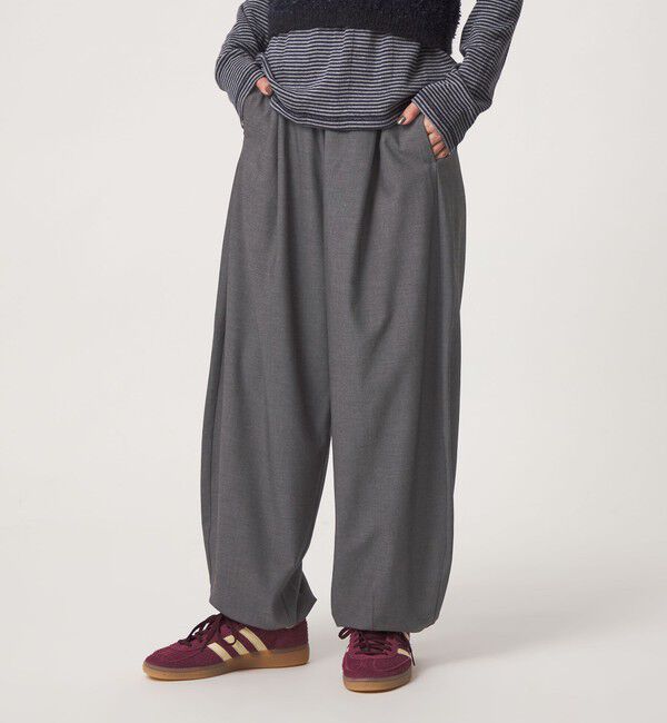 UNITED ARROWS green label relaxing「【WEB限定】＜at ease＞ バルーン パンツ マシンウォッシャブル ストレッチ 帯電防止」|その他|