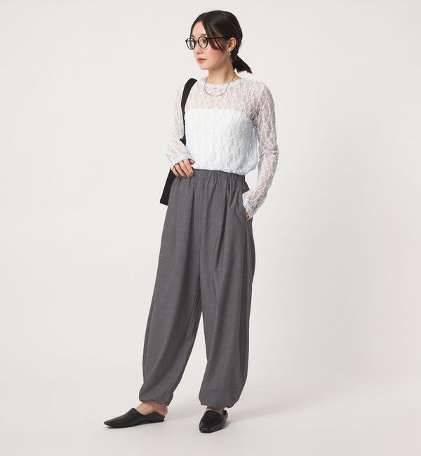 UNITED ARROWS green label relaxing「【WEB限定】＜at ease＞ バルーン パンツ マシンウォッシャブル ストレッチ 帯電防止」|その他|
