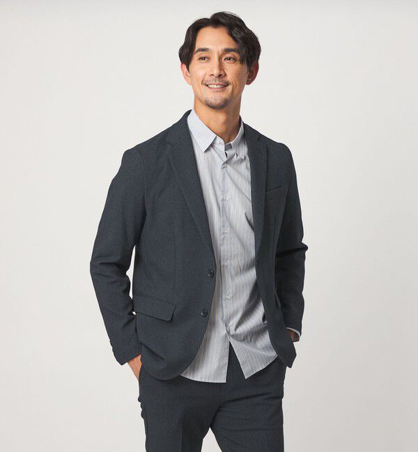 UNITED ARROWS green label relaxing「【WEB限定】JUST fit ミニチェック ナロー セットアップ ジャケット＆パンツ -ストレッチ-」|スーツ|
