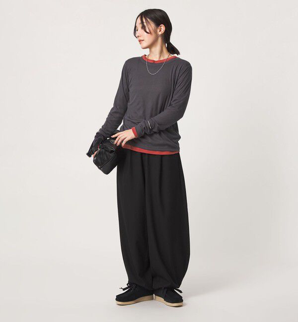 UNITED ARROWS green label relaxing「【WEB限定】＜at ease＞ハイショク レイヤード プルオーバー カットソー」|Tシャツ・カットソー|