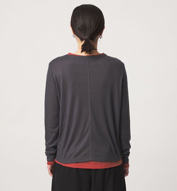 UNITED ARROWS green label relaxing「【WEB限定】＜at ease＞ハイショク レイヤード プルオーバー カットソー」|Tシャツ・カットソー|