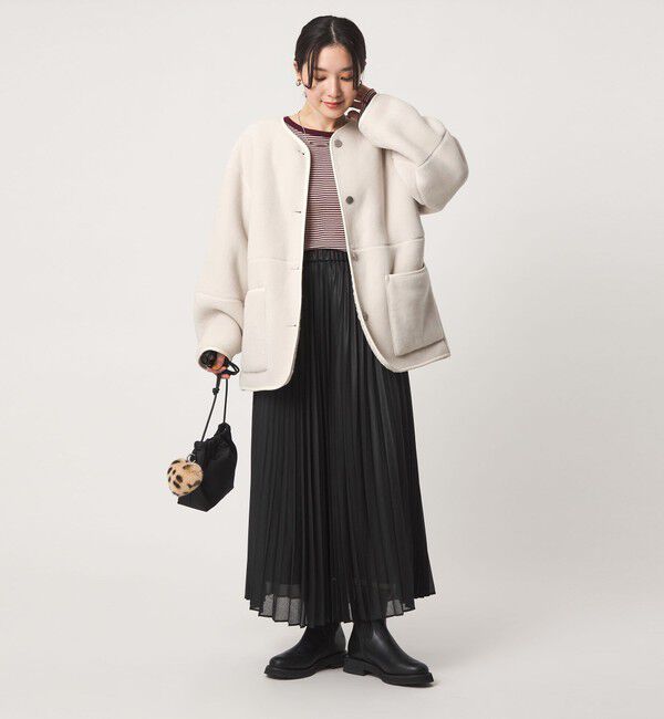UNITED ARROWS green label relaxing「【WEB限定】＜at ease＞フリース ボア リバーシブル ブルゾン」|その他|