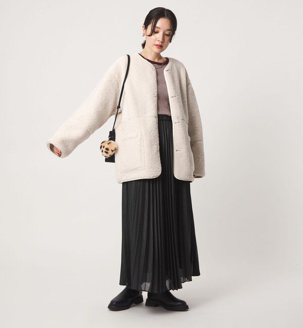 UNITED ARROWS green label relaxing「【WEB限定】＜at ease＞フリース ボア リバーシブル ブルゾン」|その他|