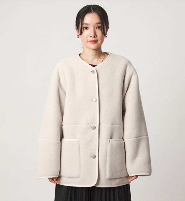 UNITED ARROWS green label relaxing「【WEB限定】＜at ease＞フリース ボア リバーシブル ブルゾン」|その他|