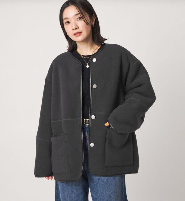 UNITED ARROWS green label relaxing「【WEB限定】＜at ease＞フリース ボア リバーシブル ブルゾン」|その他|