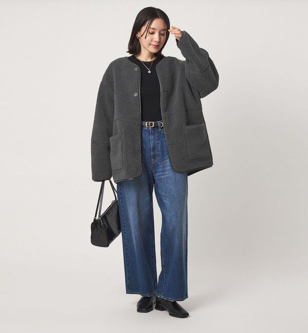 UNITED ARROWS green label relaxing「【WEB限定】＜at ease＞フリース ボア リバーシブル ブルゾン」|その他|