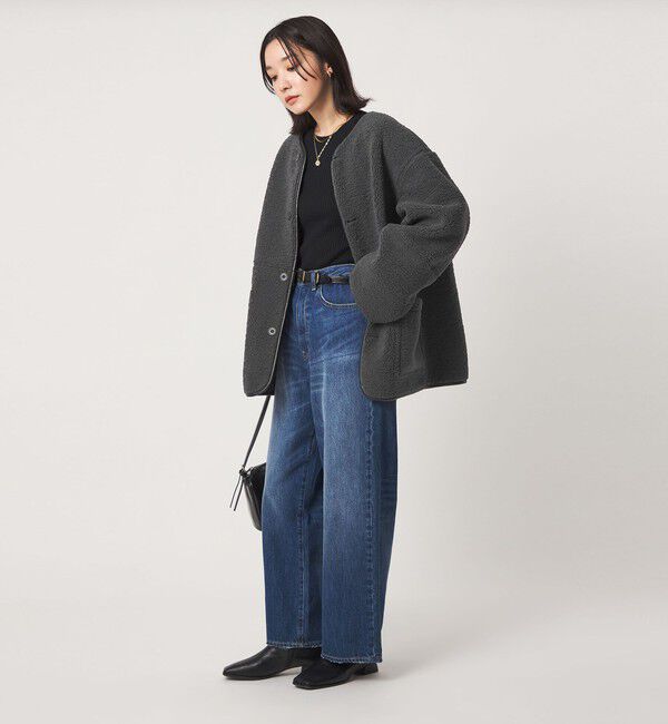 UNITED ARROWS green label relaxing「【WEB限定】＜at ease＞フリース ボア リバーシブル ブルゾン」|その他|