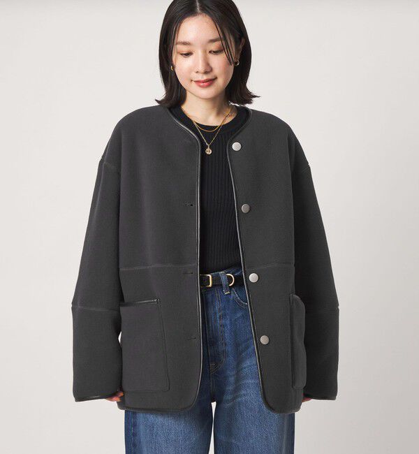 UNITED ARROWS green label relaxing「【WEB限定】＜at ease＞フリース ボア リバーシブル ブルゾン」|その他|